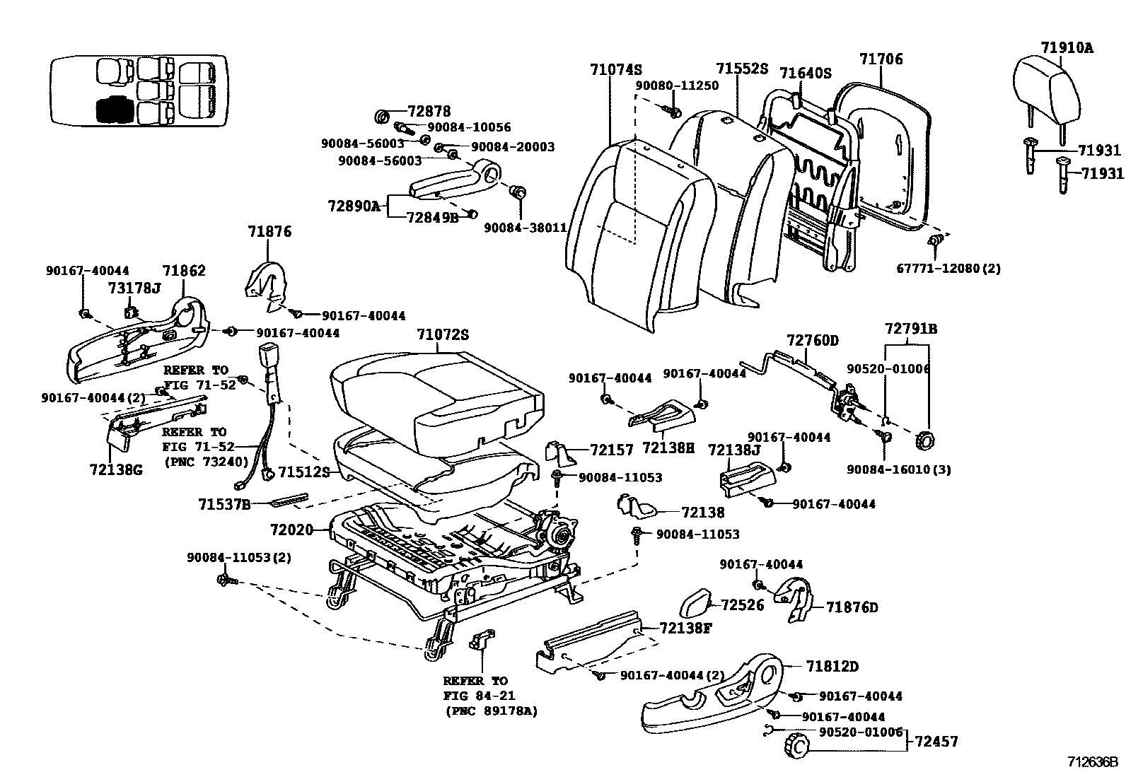 7151 — SEAT & SEAT TRACK
