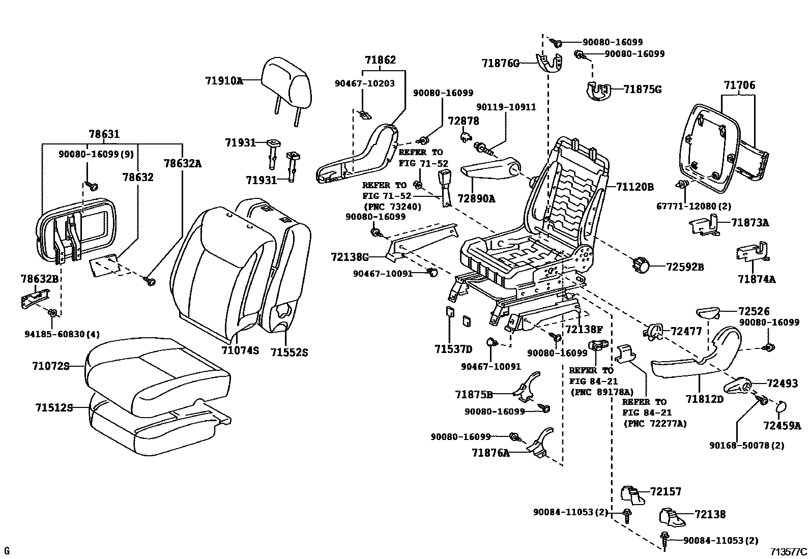 7151 — SEAT & SEAT TRACK