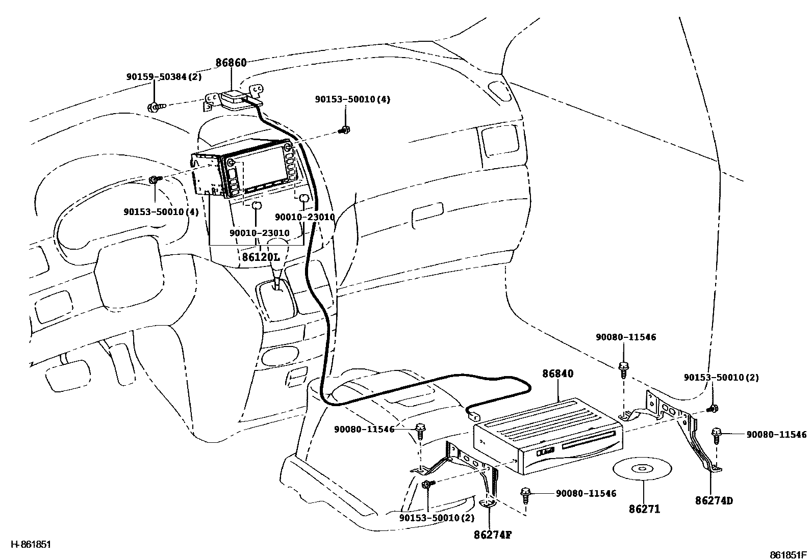 8603 — NAVIGATION & FRONT MONITOR DISPLAY