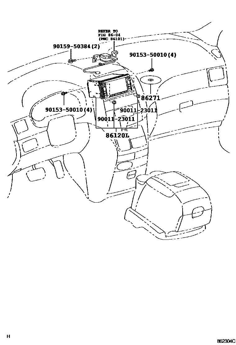8603 — NAVIGATION & FRONT MONITOR DISPLAY