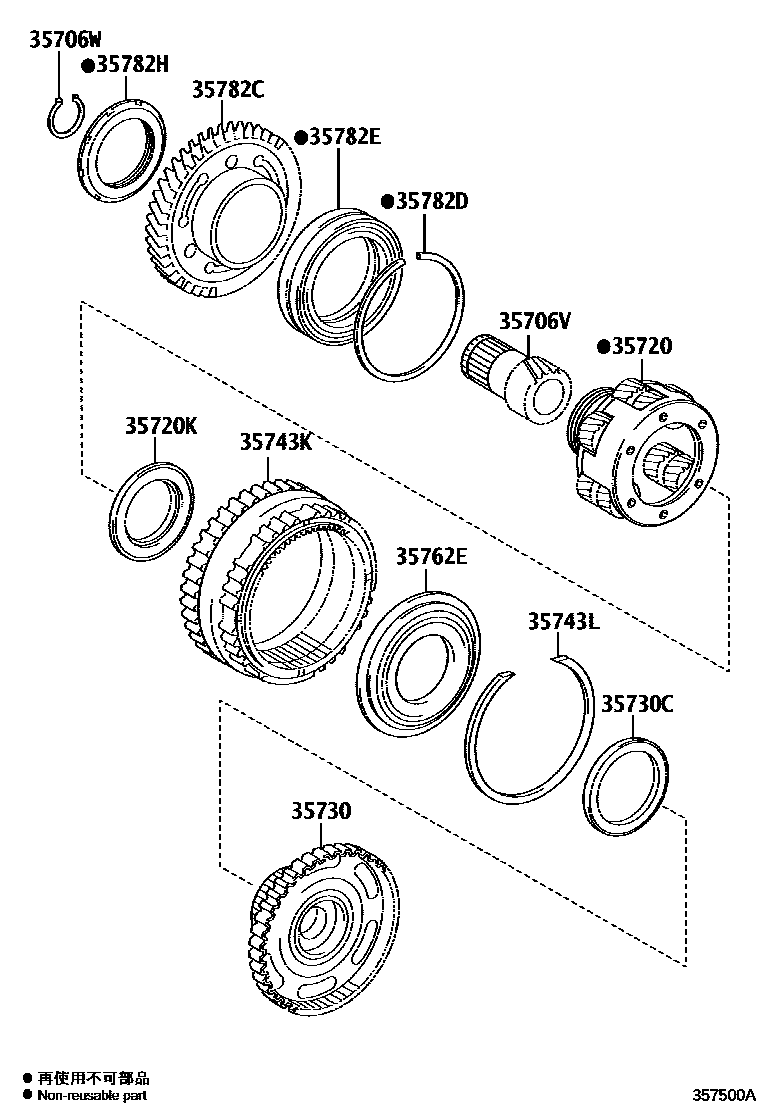 3510 — PLANETARY GEAR, REVERSE PISTON & COUNTER GEAR(ATM)