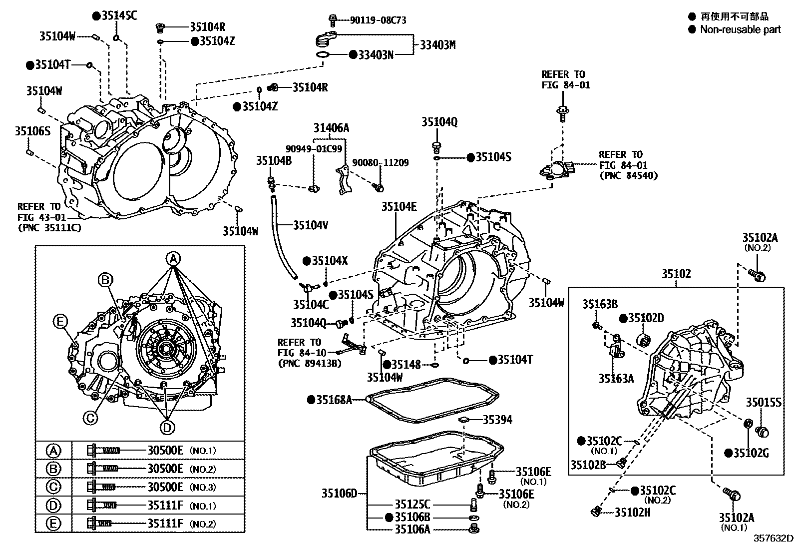 3503 — TRANSMISSION CASE & OIL PAN (ATM)