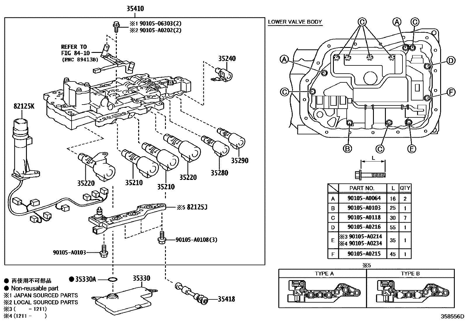 3512 — VALVE BODY & OIL STRAINER (ATM)