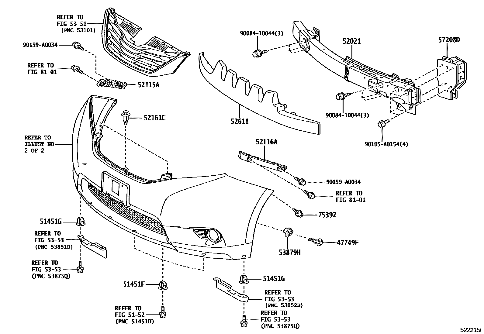 5252 — FRONT BUMPER & BUMPER STAY