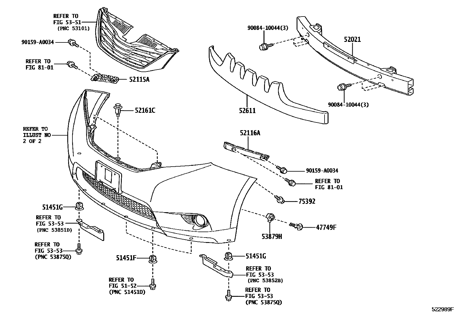 5252 — FRONT BUMPER & BUMPER STAY