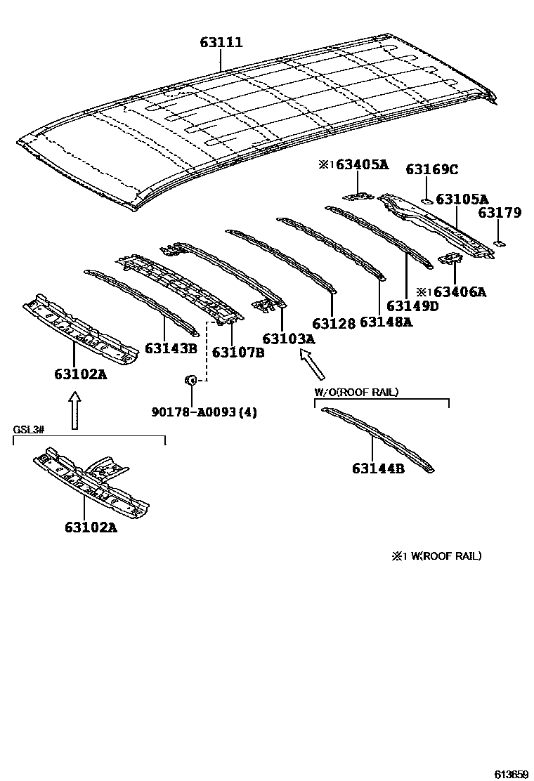 6153 — ROOF PANEL & BACK PANEL