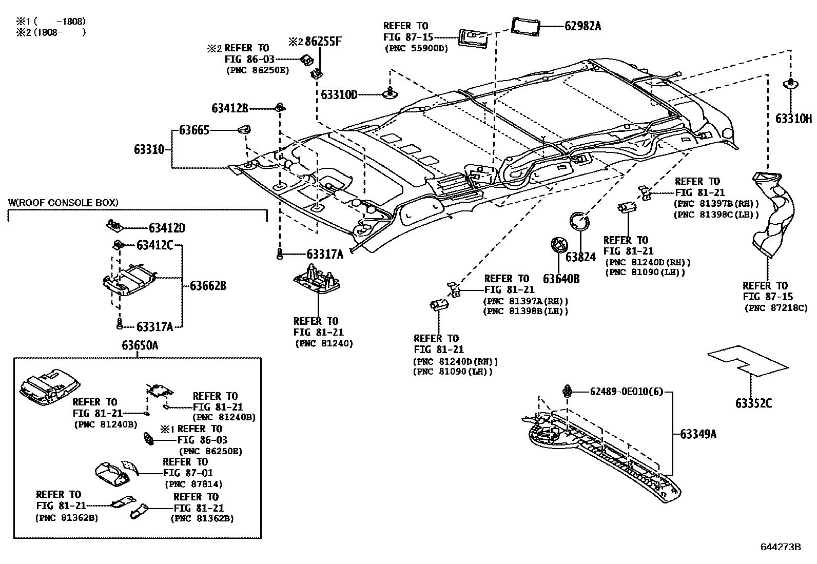 6452 — ROOF HEADLINING & SILENCER PAD