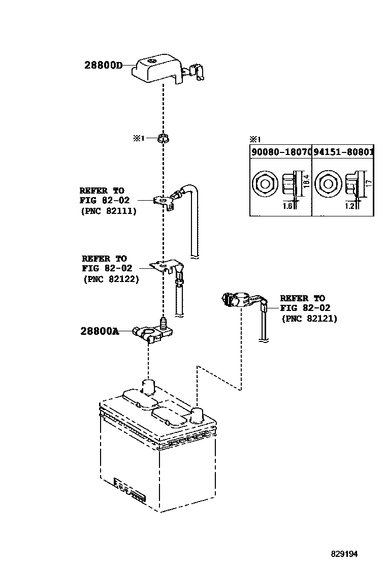 8201 — BATTERY & BATTERY CABLE