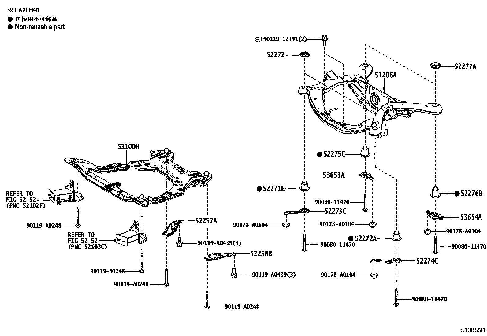 5152 — SUSPENSION CROSSMEMBER & UNDER COVER