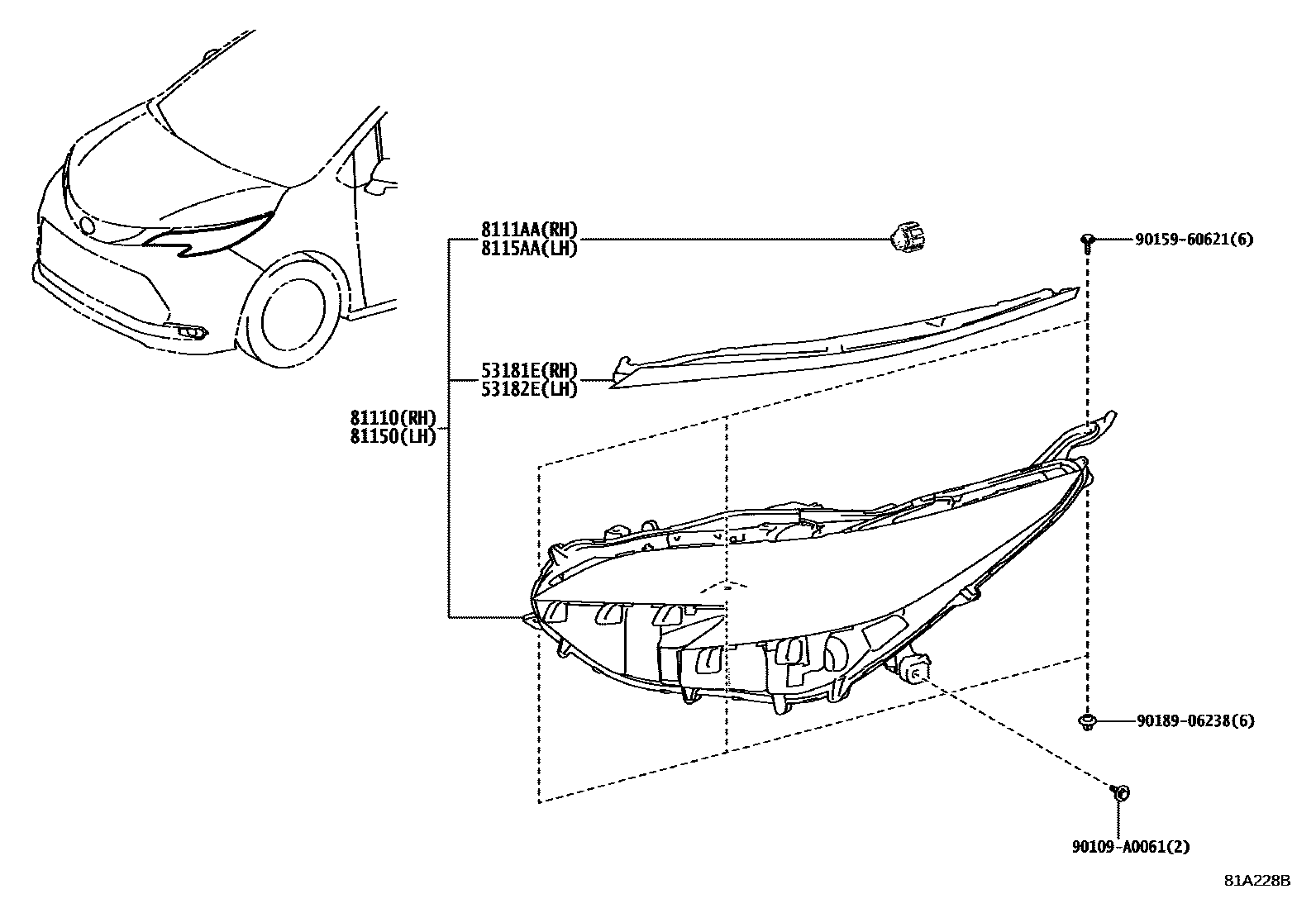 8101 — HEADLAMP
