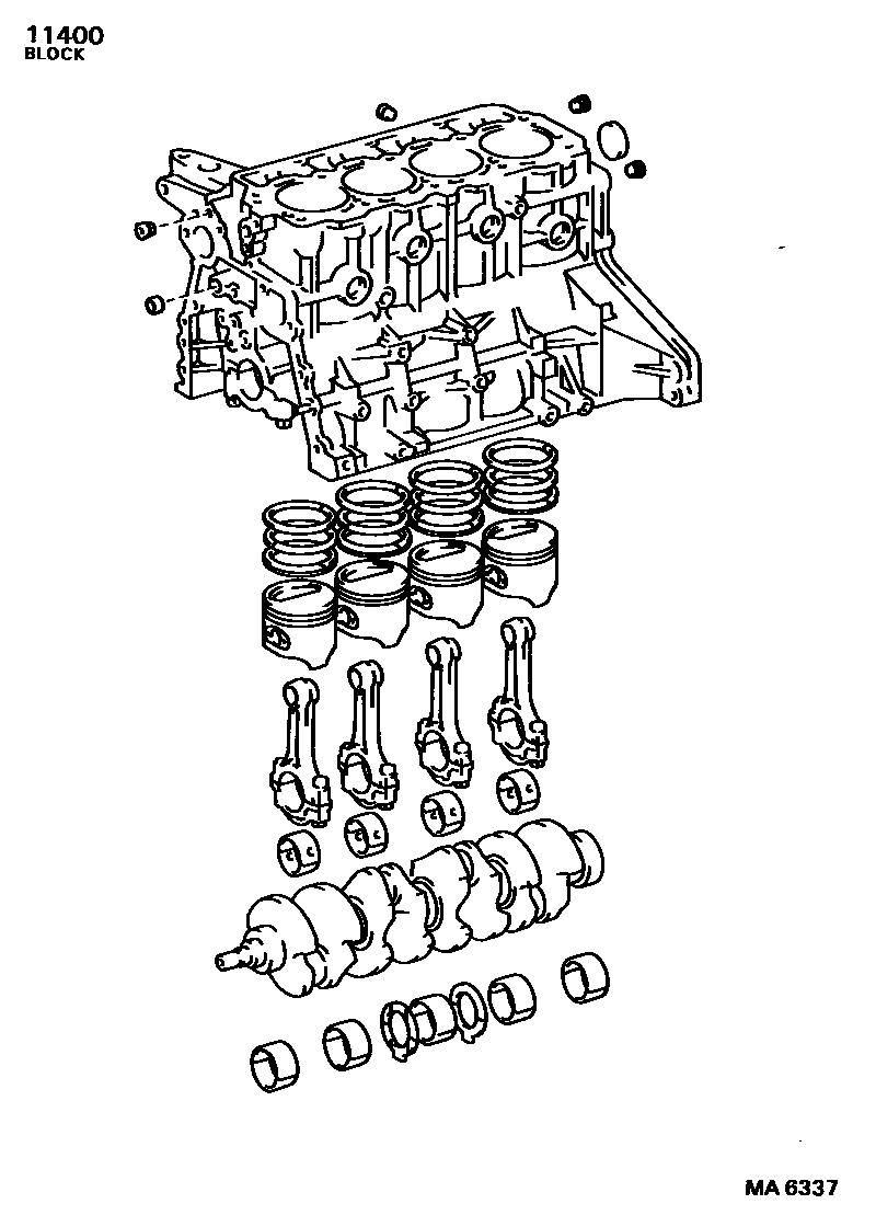 1102 — SHORT BLOCK ASSEMBLY