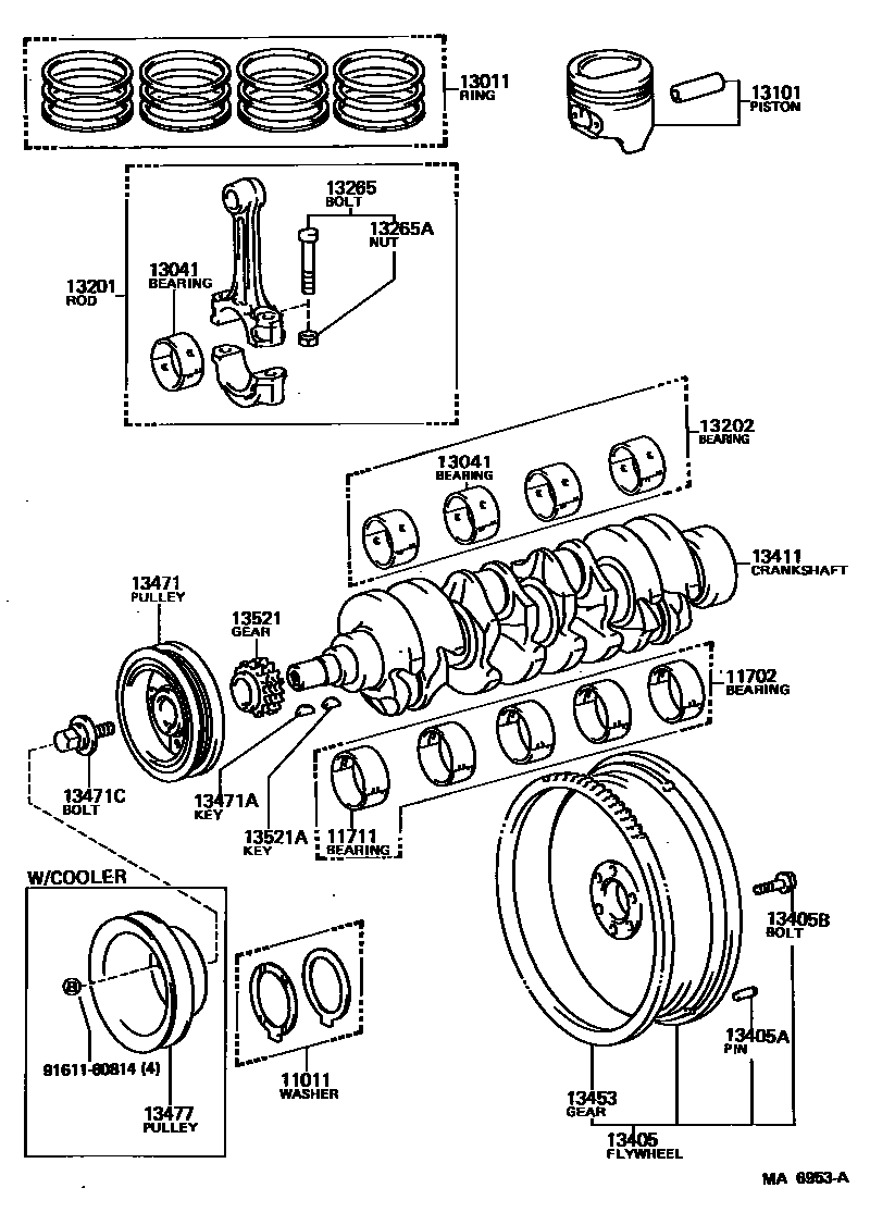 1301 — CRANKSHAFT & PISTON
