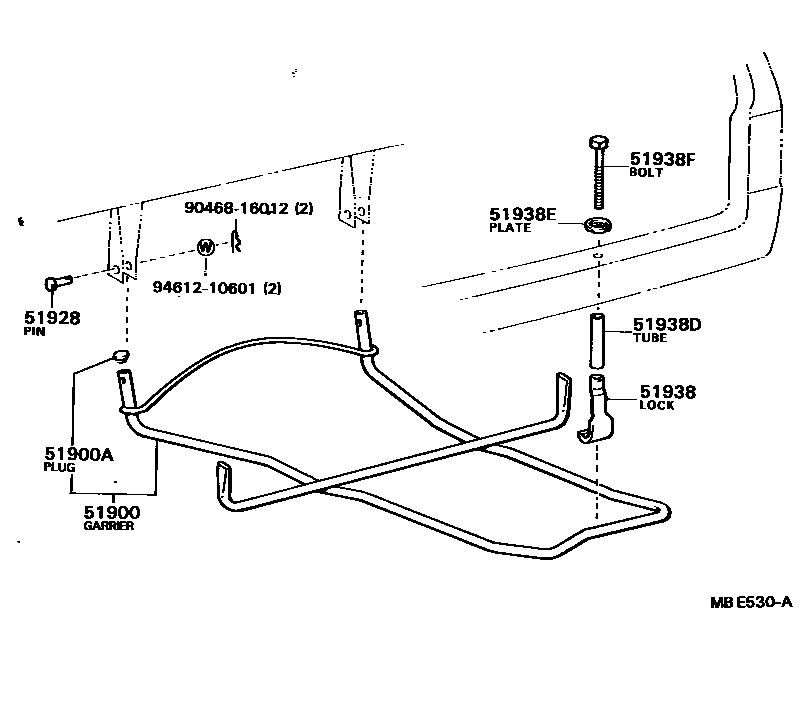 5153 — SPARE WHEEL CARRIER