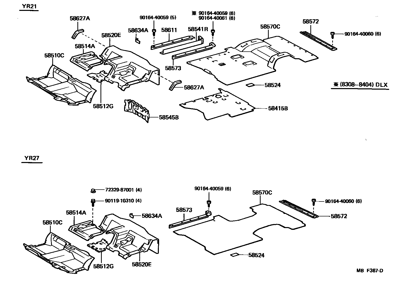 5854 — FLOOR MAT & SILENCER PAD