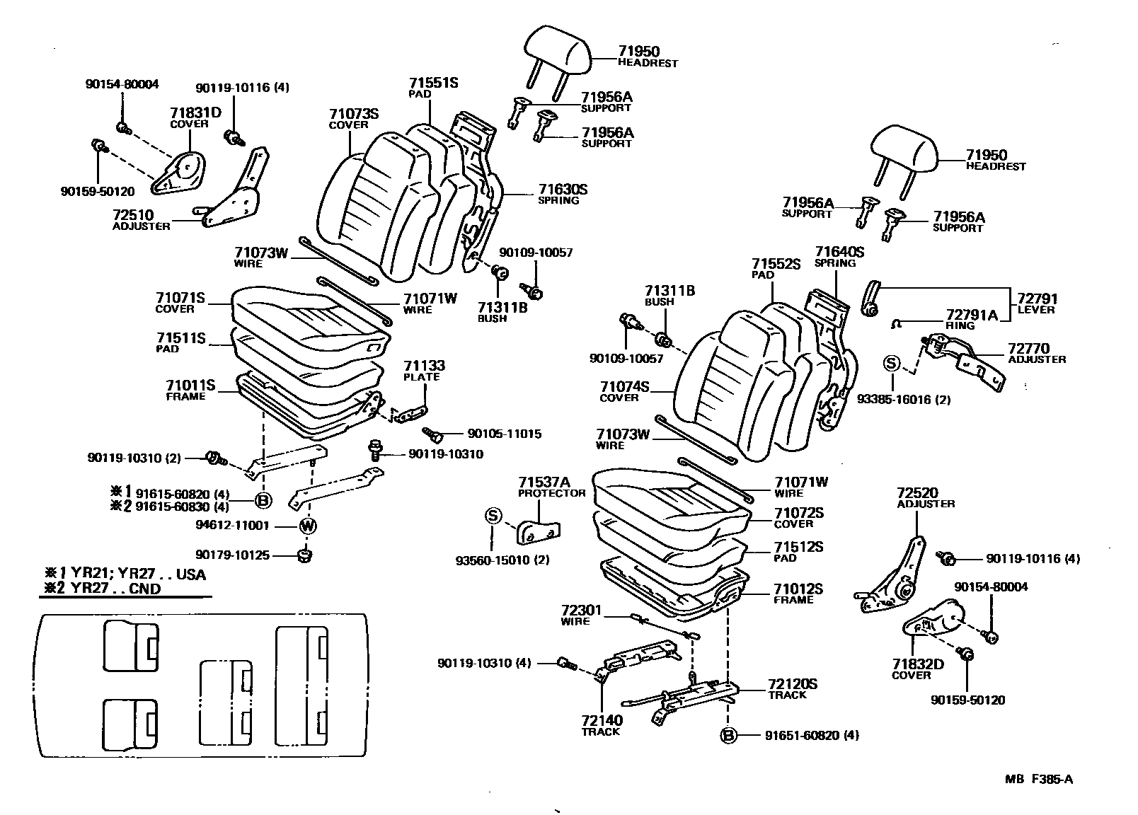 7151 — SEAT & SEAT TRACK