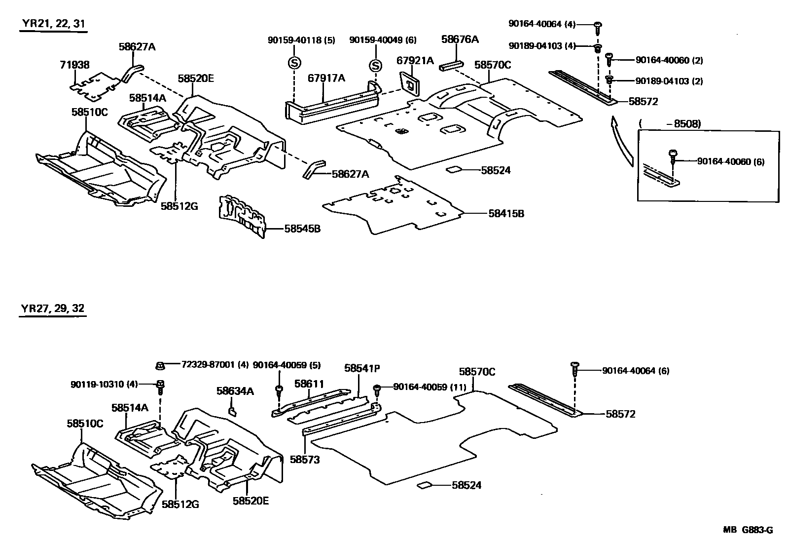 5854 — FLOOR MAT & SILENCER PAD