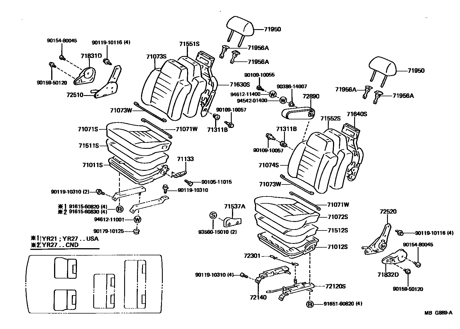 7151 — SEAT & SEAT TRACK