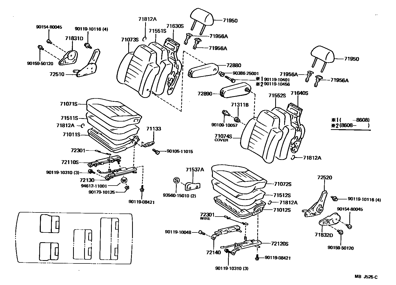 7151 — SEAT & SEAT TRACK