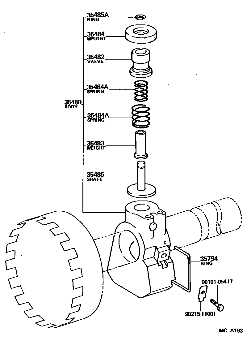 3511 — REAR OIL PUMP & GOVERNOR (ATM)