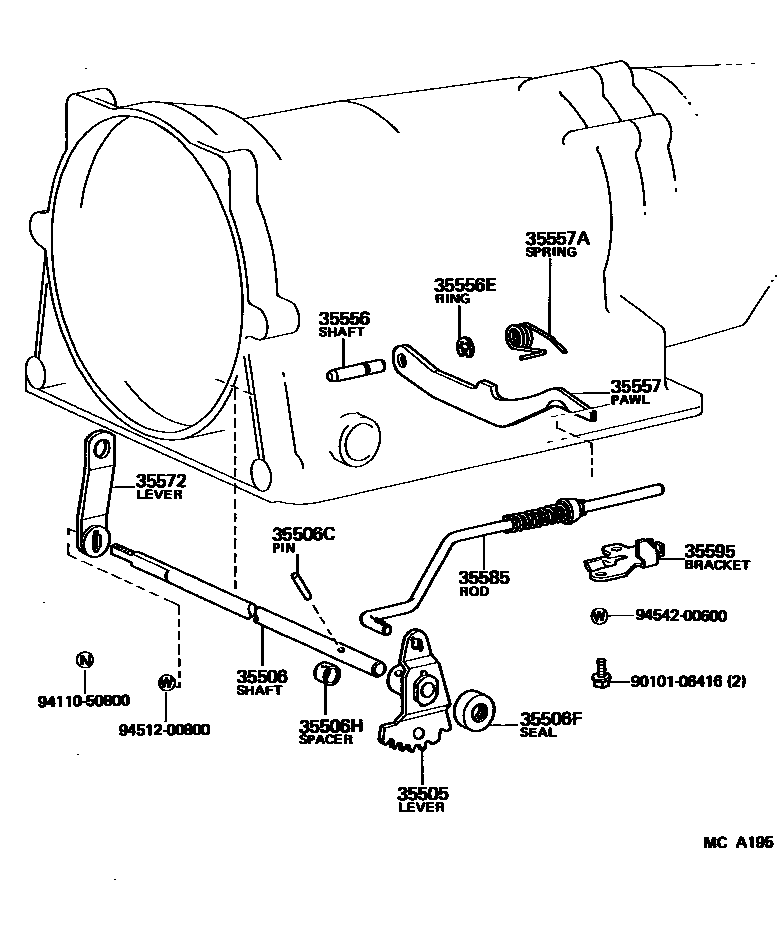 3513 — THROTTLE LINK & VALVE LEVER (ATM)