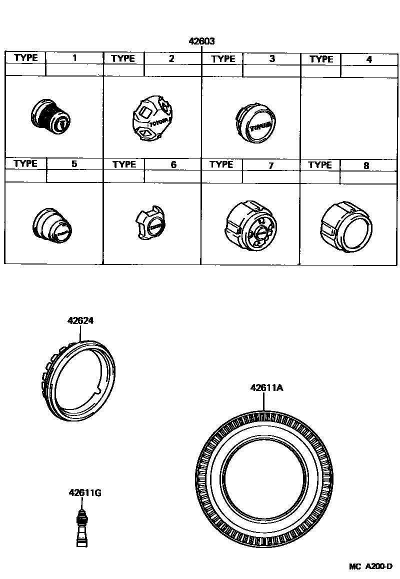 4103 — DISC WHEEL & WHEEL CAP