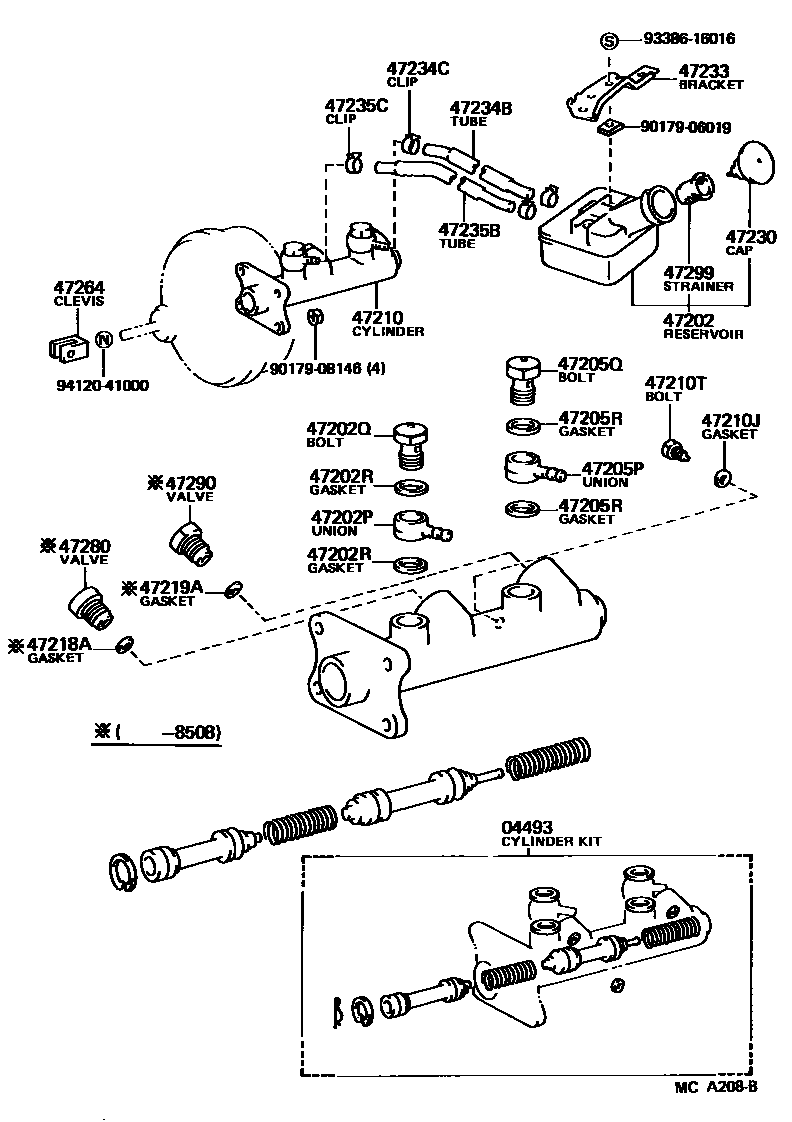 4702 — BRAKE MASTER CYLINDER