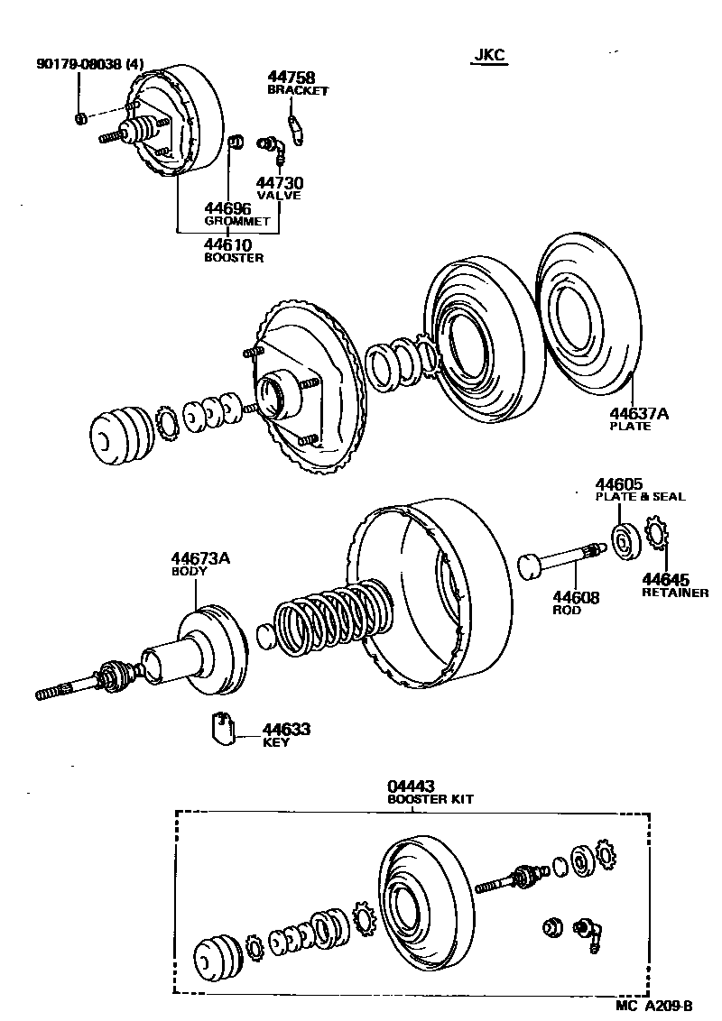 4703 — BRAKE BOOSTER & VACUUM TUBE