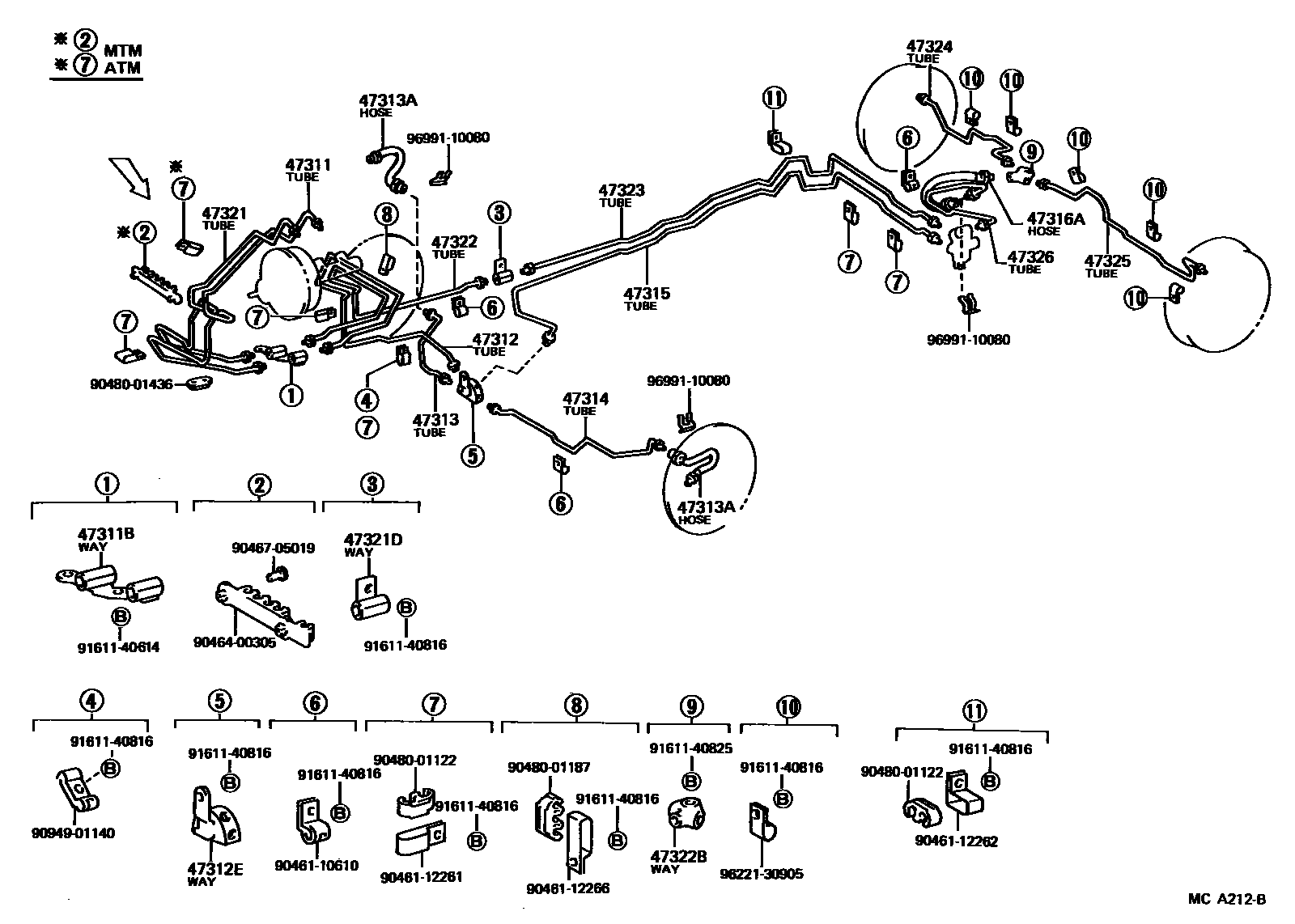 4708 — BRAKE TUBE & CLAMP