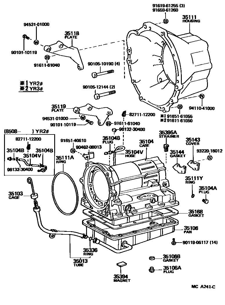 3503 — TRANSMISSION CASE & OIL PAN (ATM)