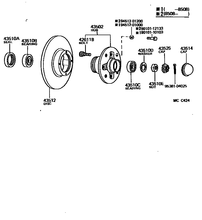 4303 — FRONT AXLE HUB