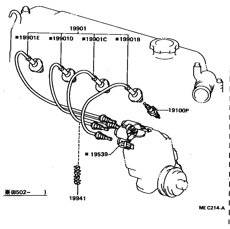 1901 — IGNITION COIL & SPARK PLUG / GLOW PLUG