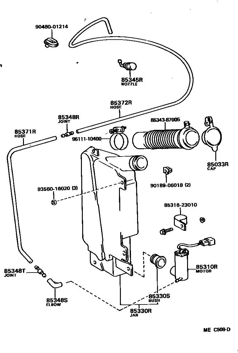 8504 — REAR WASHER
