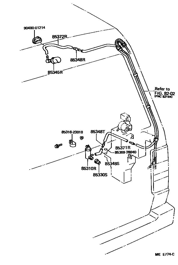 8504 — REAR WASHER