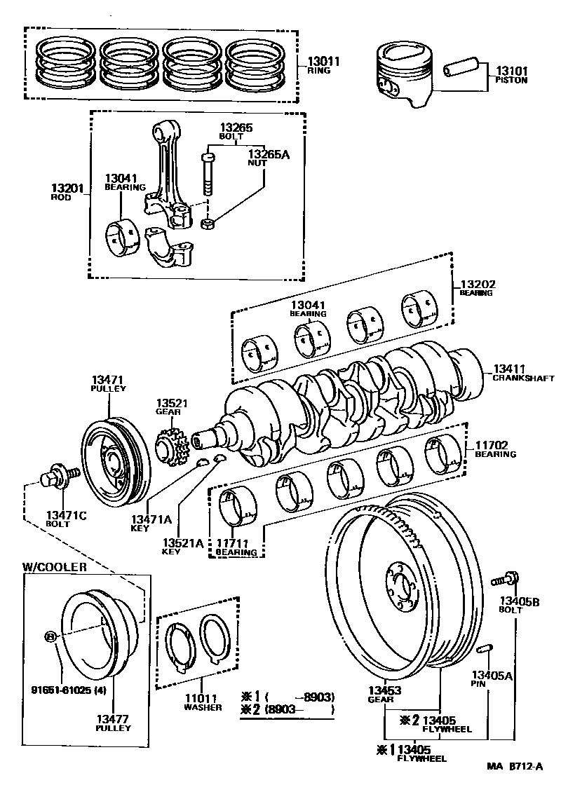 1301 — CRANKSHAFT & PISTON