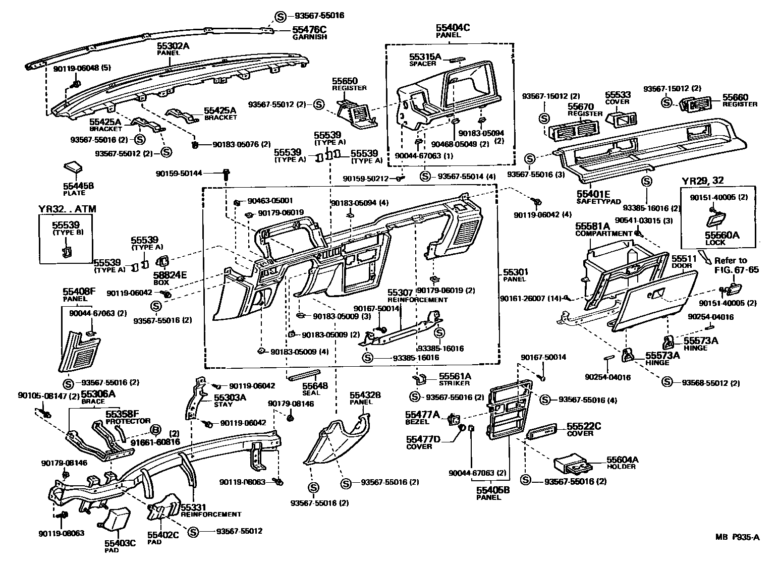 5551 — INSTRUMENT PANEL & GLOVE COMPARTMENT