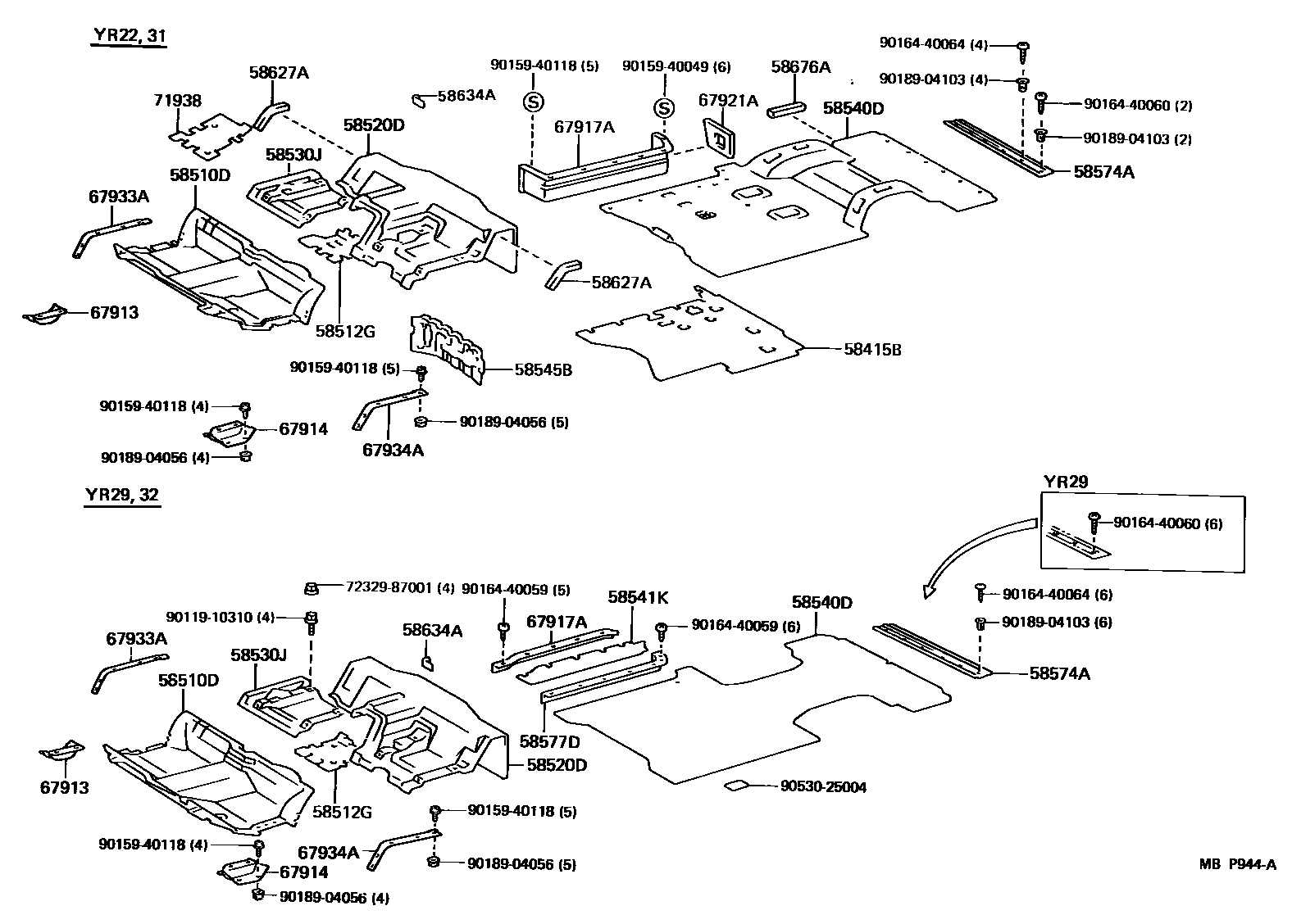 5854 — FLOOR MAT & SILENCER PAD