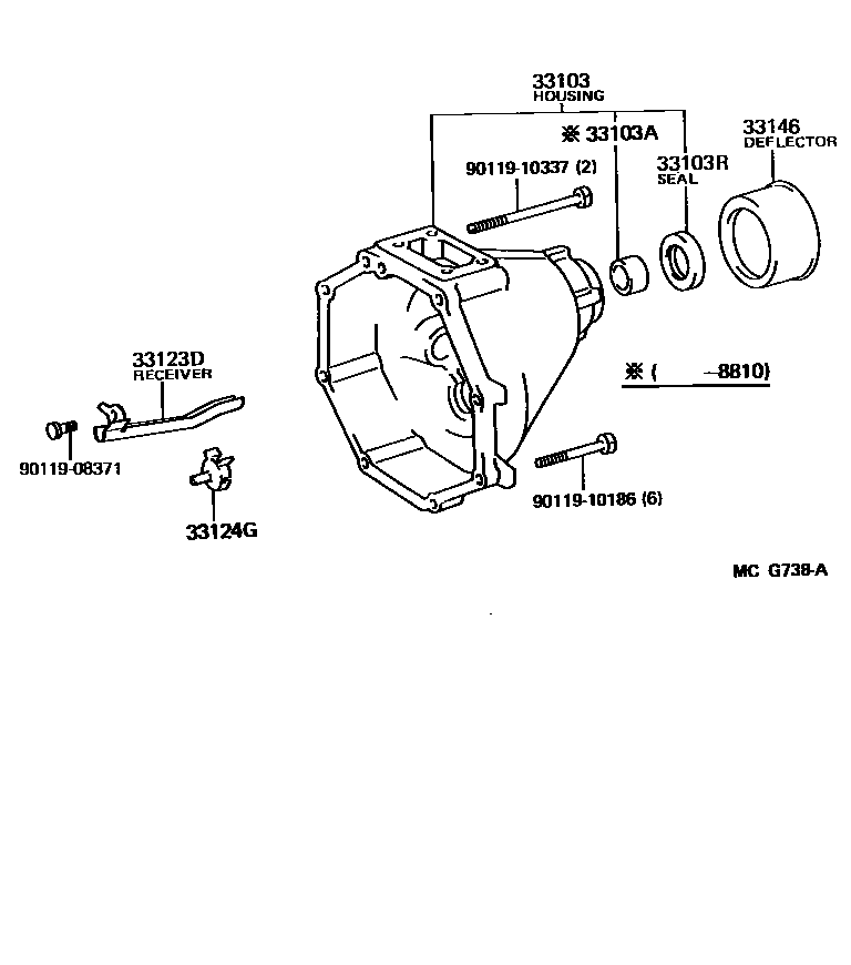 3303 — EXTENSION HOUSING (MTM)