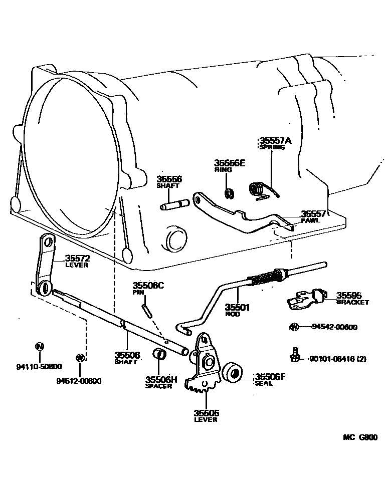 3513 — THROTTLE LINK & VALVE LEVER (ATM)