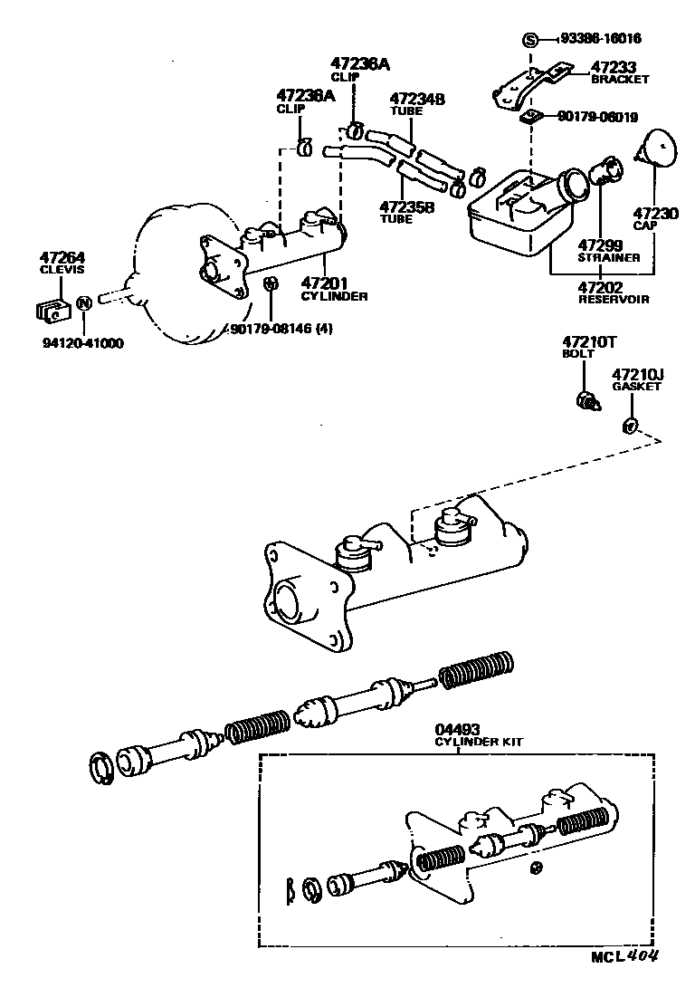 4702 — BRAKE MASTER CYLINDER