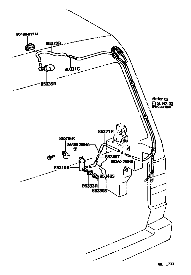 8504 — REAR WASHER