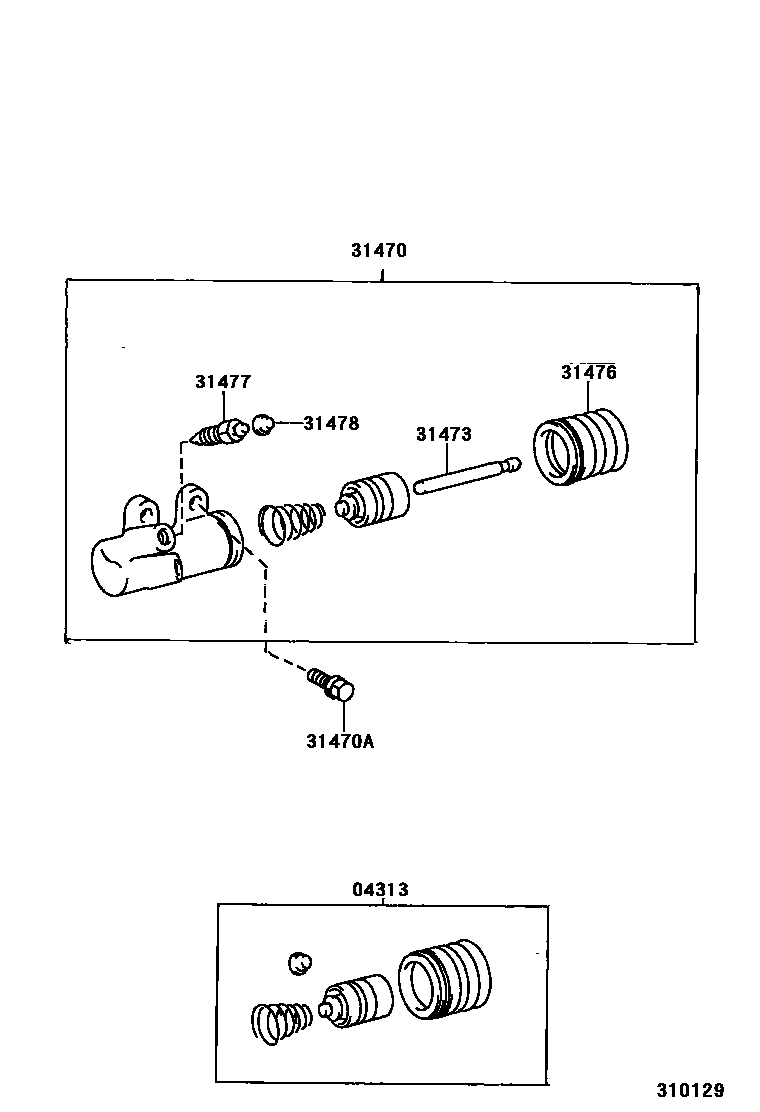 3105 — CLUTCH RELEASE CYLINDER