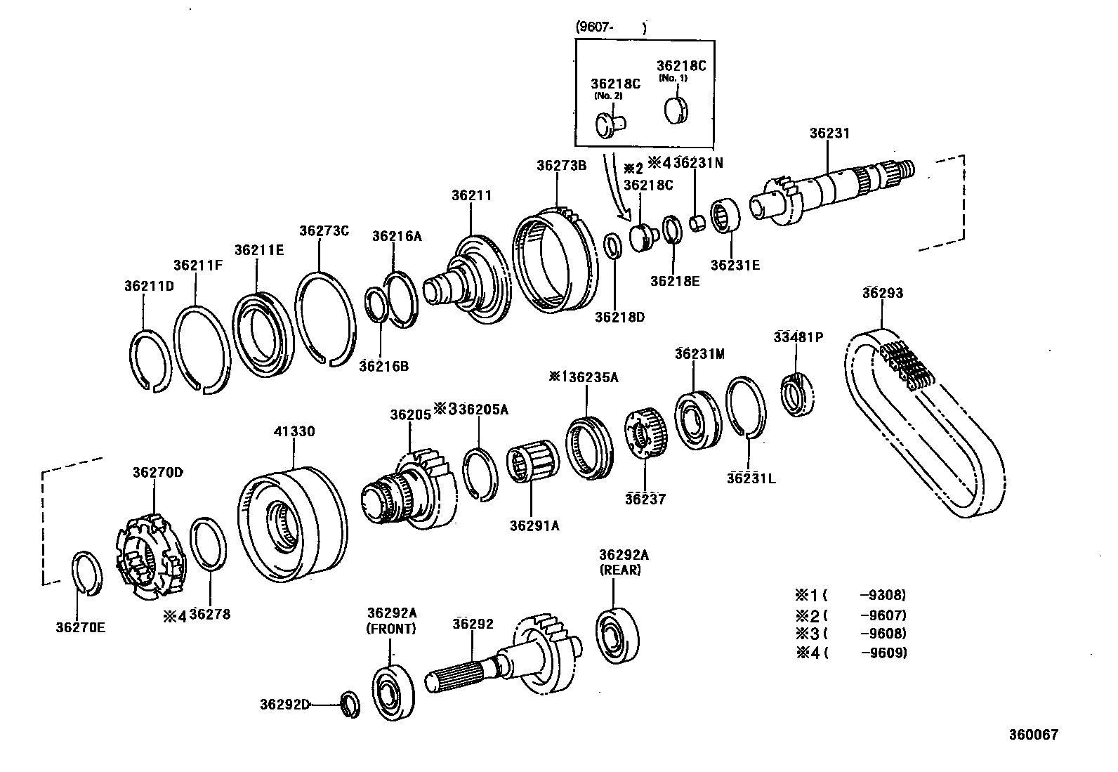 3610 — TRANSFER GEAR