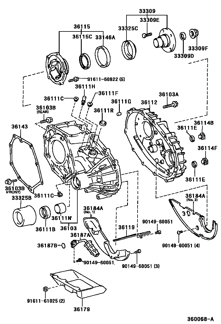 3609 — TRANSFER CASE & EXTENSION HOUSING