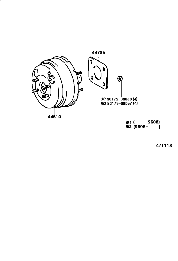 4703 — BRAKE BOOSTER & VACUUM TUBE