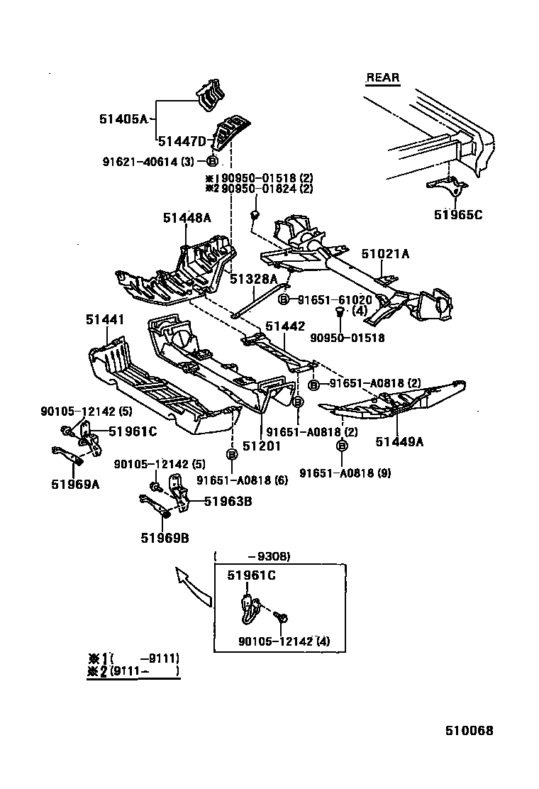 5152 — SUSPENSION CROSSMEMBER & UNDER COVER