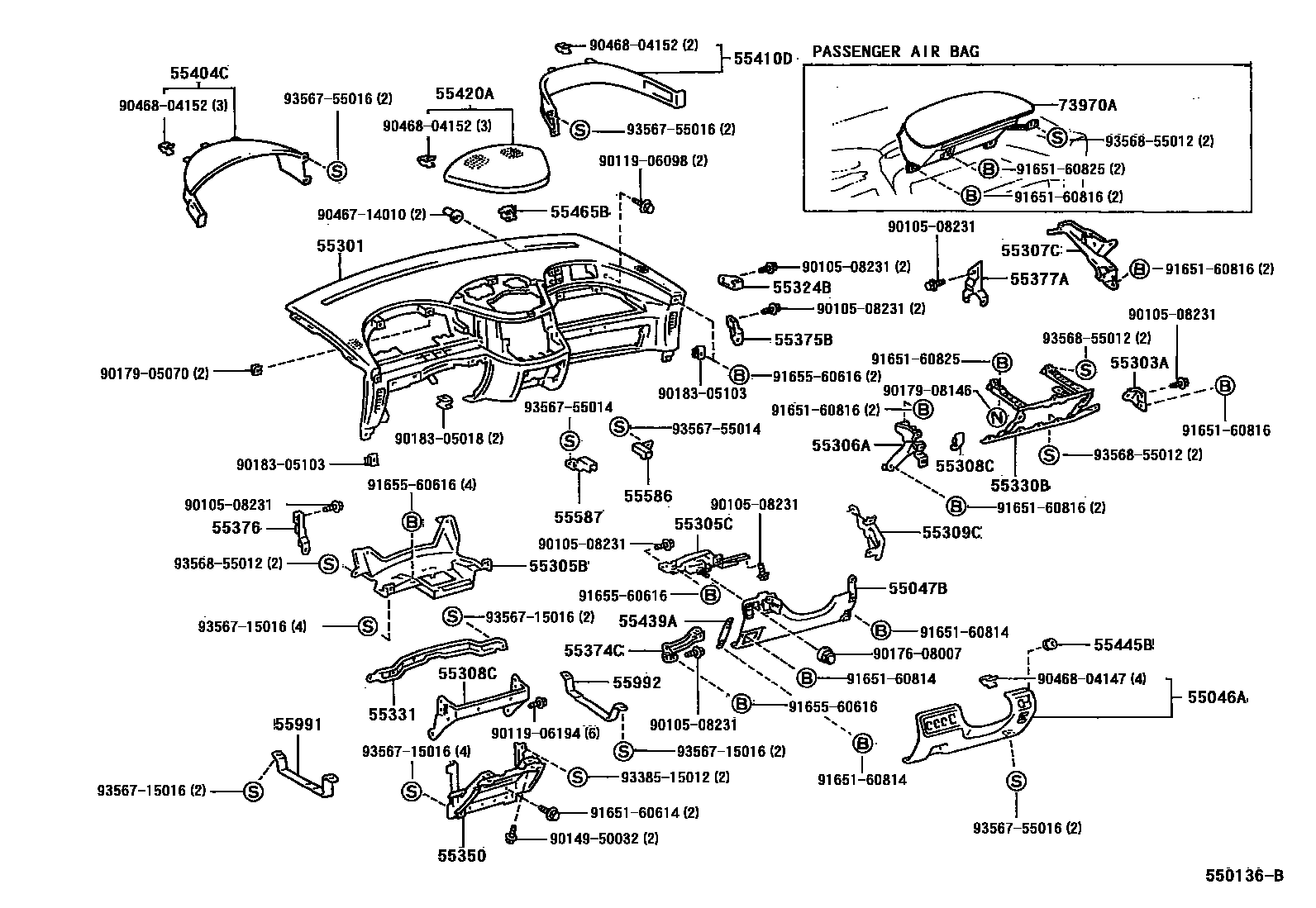 5551 — INSTRUMENT PANEL & GLOVE COMPARTMENT