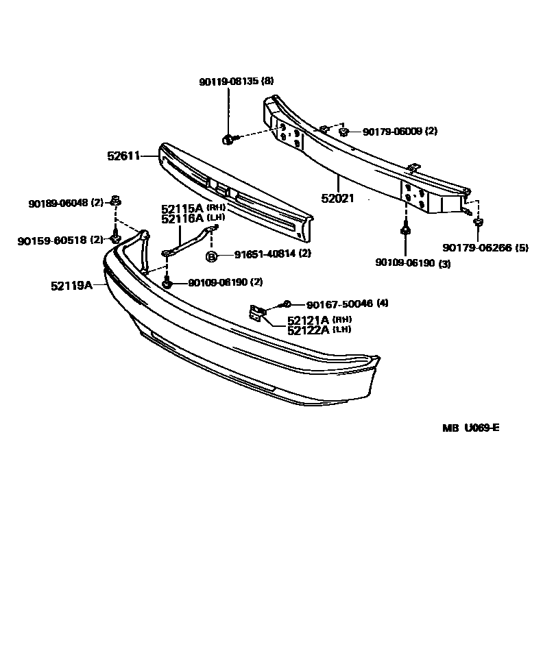 5252 — FRONT BUMPER & BUMPER STAY