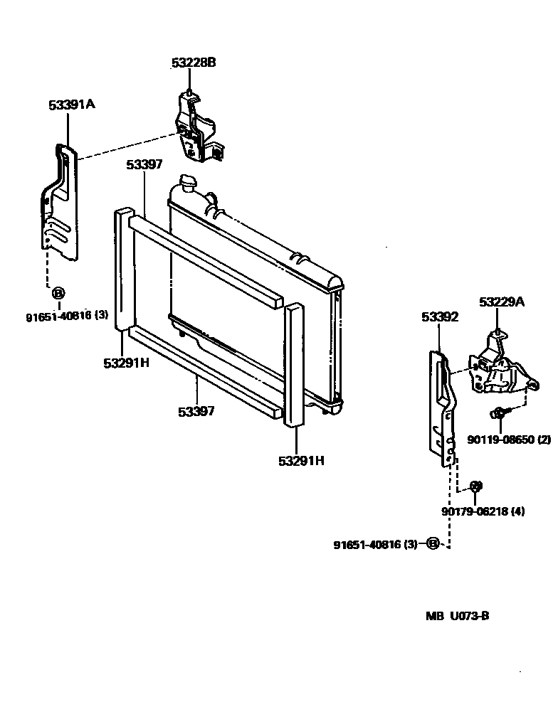 5352 — RADIATOR SUPPORT & WIND GUIDE