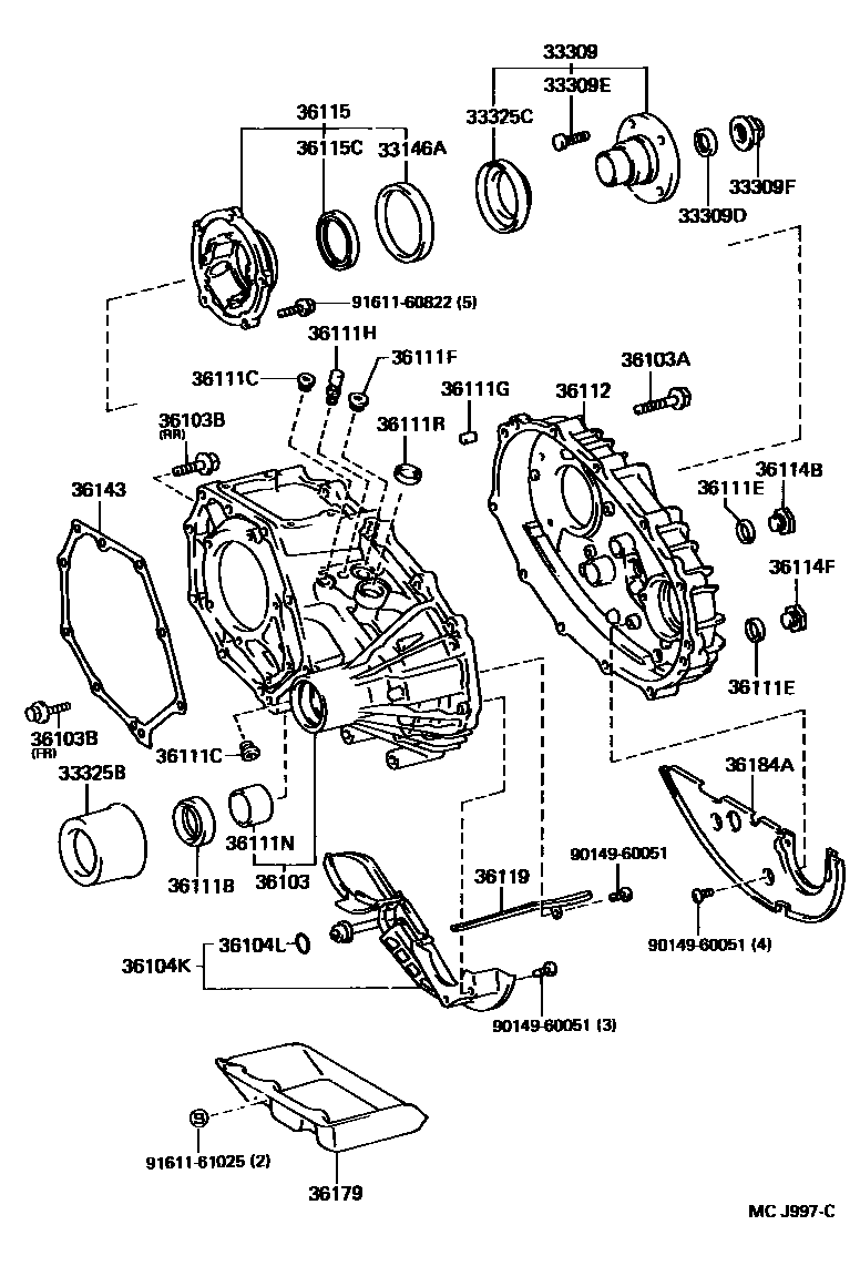 3609 — TRANSFER CASE & EXTENSION HOUSING
