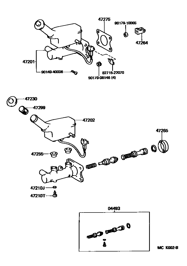 4702 — BRAKE MASTER CYLINDER